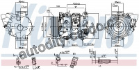 Kompresor klimatizace NISSENS 890143