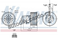 Vnitřní ventilátor NISSENS 87242