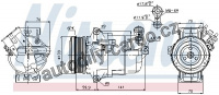 Kompresor klimatizace NISSENS 89041