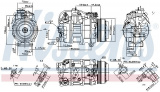 Kompresor klimatizace NISSENS 890218