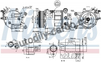 Kompresor klimatizace NISSENS 890226