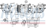 Kompresor klimatizace NISSENS 890226