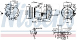 Kompresor klimatizace NISSENS 890266