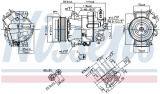 Kompresor klimatizace NISSENS 890267