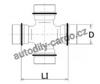 Kloub, podélný hřídel LÖBRO U-154