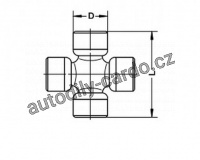 Kloub, podélný hřídel LÖBRO U-940