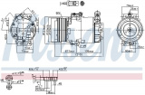 Kompresor klimatizace NISSENS 89042