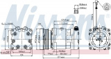 Kompresor klimatizace NISSENS 89177