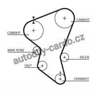 Rozvodový řemen GATES (GT 5171XS) - ISUZU