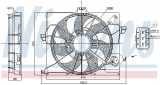 Ventilátor chladiče NISSENS 85898