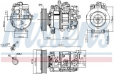 Kompresor klimatizace NISSENS 89209