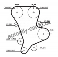 Rozvodový řemen GATES (GT 5583XS) - HYUNDAI, KIA