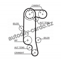 Rozvodový řemen GATES (GT 5565XS) - SEAT, ŠKODA, VW