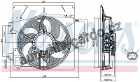 Ventilátor chladiče NISSENS 85670