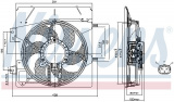 Ventilátor chladiče NISSENS 85670