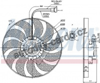 Ventilátor chladiče NISSENS 85676