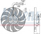 Ventilátor chladiče NISSENS 85676