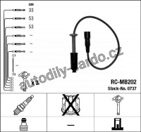 Sada kabelů pro zapalování NGK RC-MB202 - MERCEDES-BENZ