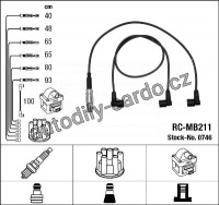 Sada kabelů pro zapalování NGK RC-MB211 - MERCEDES-BENZ