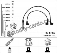 Sada kabelů pro zapalování NGK RC-ST902 - SEAT, ŠKODA, VW