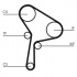 Sada rozvodového řemene CONTINENTAL CTAM CT1025K1