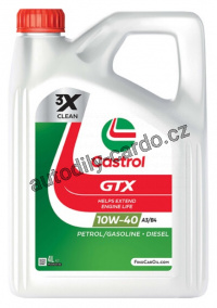 Castrol GTX 10W-40 A3/B4 4L + štítek