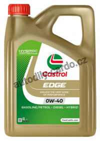 CASTROL EDGE 0W-40 4L + štítek