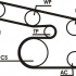 Sada drážkového řemene CONTINENTAL CTAM 6PK1863D1
