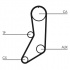 Rozvodový řemen CONTINENTAL CTAM CT643