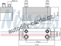 Chladič motorového oleje NISSENS 90788