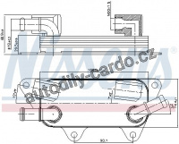 Chladič motorového oleje NISSENS 90789