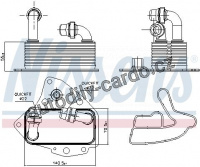 Chladič motorového oleje NISSENS 90803