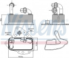 Chladič motorového oleje NISSENS 90803