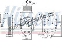 Chladič motorového oleje NISSENS 90805