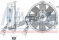 Větrák, chlazení motoru NISSENS 85547