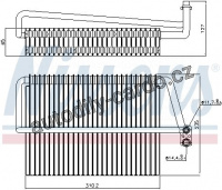 Výparník NISSENS 92300