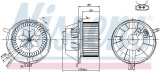 Vnitřní ventilátor NISSENS 87034