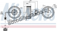 Vnitřní ventilátor NISSENS 87036