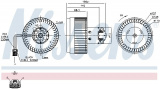 Vnitřní ventilátor NISSENS 87036