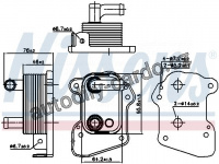 Chladič motorového oleje NISSENS 90977