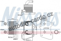 Chladič motorového oleje NISSENS 90978