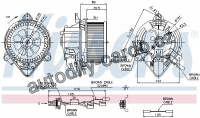 Vnitřní ventilátor NISSENS 87042