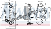 Chladič motorového oleje NISSENS 90982