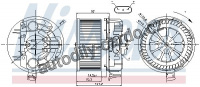 Vnitřní ventilátor NISSENS 87043