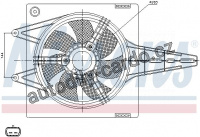 Ventilátor chladiče NISSENS 85427