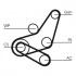 Sada drážkového řemene CONTINENTAL CTAM 6PK1059 ELAST T2