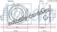 Chladič motorového oleje NISSENS 90986