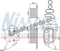 Chladič motorového oleje NISSENS 90991