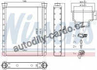 Výměník tepla NISSENS 72065