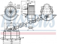 Vnitřní ventilátor NISSENS 87139